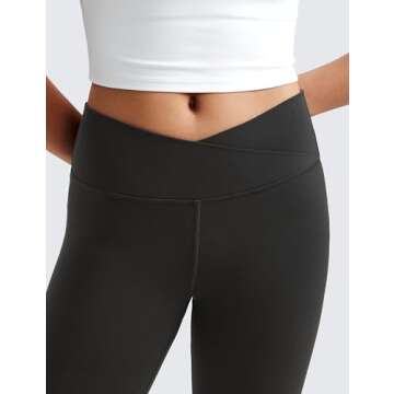 CRZ YOGA Girls Flare Leggings - Soft High Waist Activewear