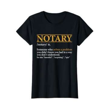 Funny NOTARY definition Birthday or Christmas Gift T-Shirt