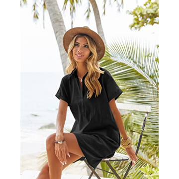 Stylish Zeagoo Summer T-Shirt Dress with Pockets
