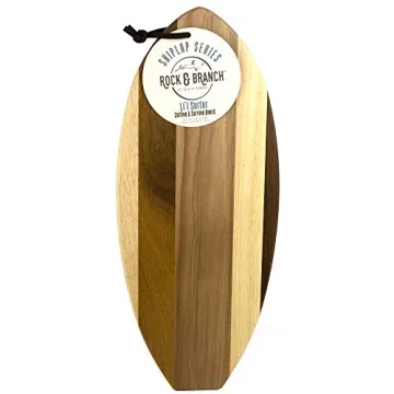 Surfboard Shaped Cutting Board and Wall Art for Beach Lovers
