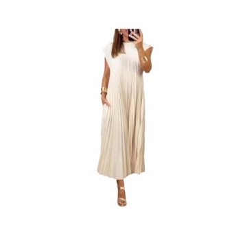 Generic Women Pleated Casual Summer Dress – Perfect for All Occasions!