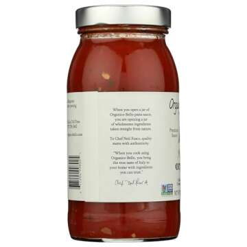 Organico Bello Organic Marinara Pasta Sauce, 25 oz