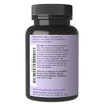 Alaya Naturals - Glucosamine with Chondroitin, MSM - Premium Joint Support Formula, 90 Capsules, All Natural Non-GMO