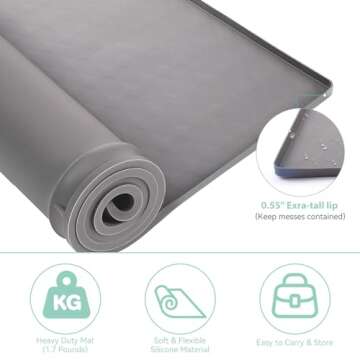 Top Protective Mat for Washers and Dryers - Non-Slip & Waterproof