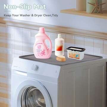 Top Protective Mat for Washers and Dryers - Non-Slip & Waterproof