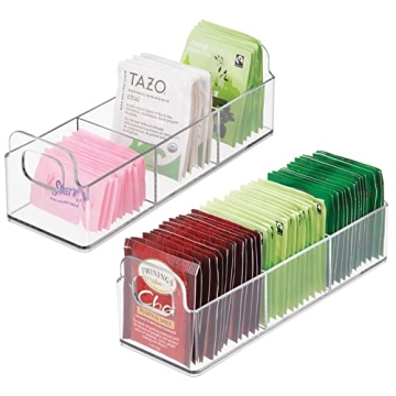 mDesign Plastic Condiment Organizer - Versatile Storage Solution
