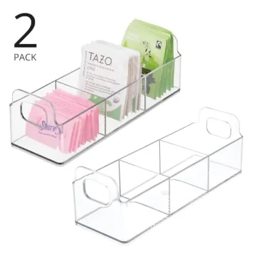 mDesign Plastic Condiment Organizer - Versatile Storage Solution