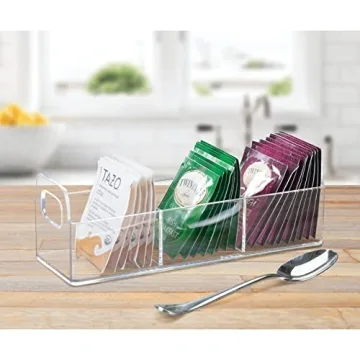 mDesign Plastic Condiment Organizer - Versatile Storage Solution