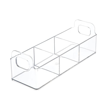 mDesign Plastic Condiment Organizer - Versatile Storage Solution