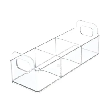 mDesign Plastic Condiment Organizer - Versatile Storage Solution