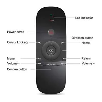 WeChip W1 Air Mouse Remote & Wireless Keyboard for TVs