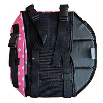 Dog Life Jacket Easy-Fit Adjustable Belt Pet Saver Swimming Safety Swimsuit Preserver with Reflective Stripes for Doggie (S, Speckle and Pink)