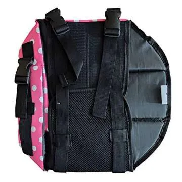 Dog Life Jacket Easy-Fit Adjustable Belt Pet Saver Swimming Safety Swimsuit Preserver with Reflective Stripes for Doggie (S, Speckle and Pink)