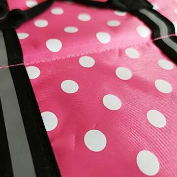 Dog Life Jacket Easy-Fit Adjustable Belt Pet Saver Swimming Safety Swimsuit Preserver with Reflective Stripes for Doggie (S, Speckle and Pink)