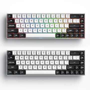 Taeeiancd Keycaps 60 Percent 150 Keys Double Shot PBT Custom Gaming Keycaps CSA Profile for US/ISO Layout 60% 65% 95% Cherry/Gatron MX Switches Mechanical Gaming Keyboards