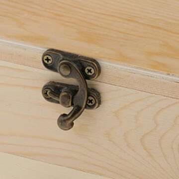 MonkeyJack 2 Tiers Plain Unpainted Wooden Jewelry Box Organizer Storage Container Unfinished Drawer ...