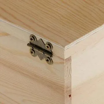 MonkeyJack 2 Tiers Plain Unpainted Wooden Jewelry Box Organizer Storage Container Unfinished Drawer Case DIY Crafts