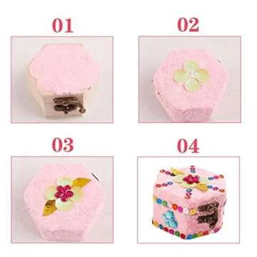 MonkeyJack 2 Tiers Plain Unpainted Wooden Jewelry Box Organizer Storage Container Unfinished Drawer Case DIY Crafts