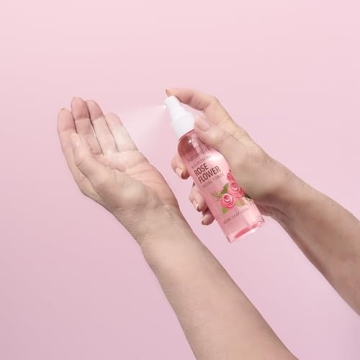 NATURE WELL Rose Water Hydrating Facial Toner Mist for Dewy & Radiant Skin, 100% Vegan, Refreshing, Conditioning, Soothing, Redness Reducing, Perfect for Travel, 4 Fl Oz