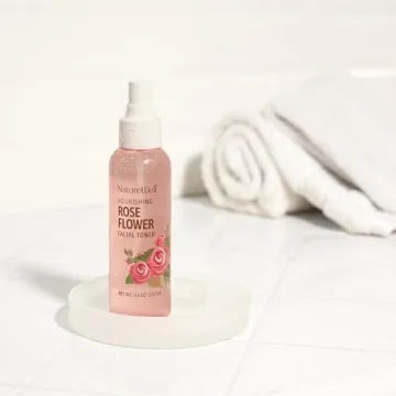 NATURE WELL Rose Water Hydrating Facial Toner Mist for Dewy & Radiant Skin, 100% Vegan, Refreshing, Conditioning, Soothing, Redness Reducing, Perfect for Travel, 4 Fl Oz