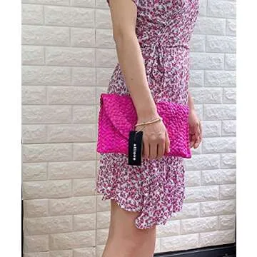 Stylish Handmade Straw Clutch for Women Events and Vacations