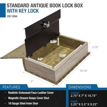 Barska Diversion Book Safe - Hidden Storage with Style