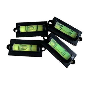 Standard Bubble Levels for RV and Camping - Set of 6