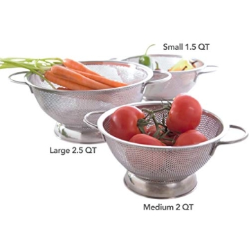 Tovolo Stainless Steel Colander for Efficient Food Prep