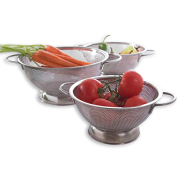Tovolo Stainless Steel Colander for Efficient Food Prep