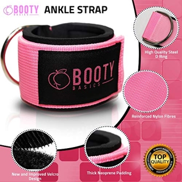 Booty Basics Pink Ankle Strap for Cable Machines