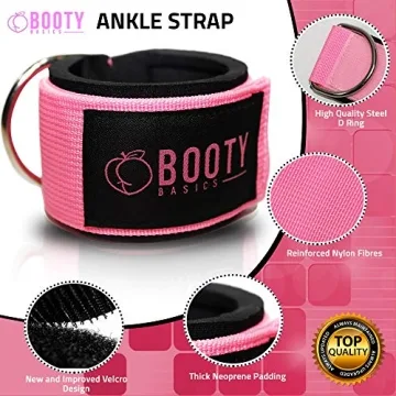 Booty Basics Pink Ankle Strap for Cable Machines