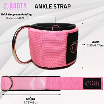 Booty Basics Pink Ankle Strap for Cable Machines