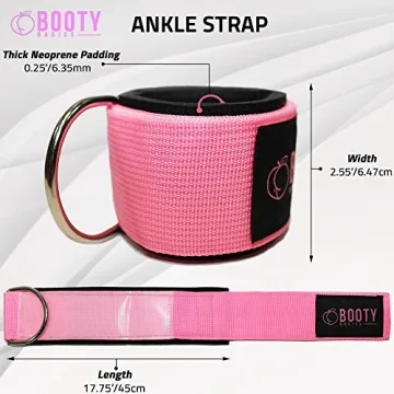 Booty Basics Pink Ankle Strap for Cable Machines