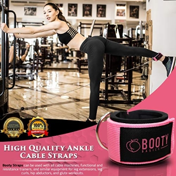 Booty Basics Pink Ankle Strap for Cable Machines