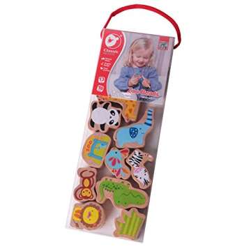 Classic World Zoo Beads Wooden Lacing Toy for Baby Toddler Early Learning Education