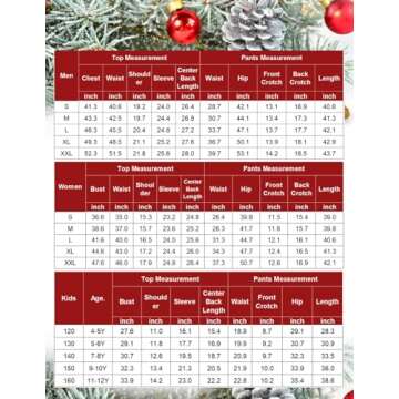 Ekouaer Family Christmas Pajamas Matching Sets for All