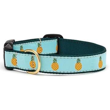 Up Country Pineapple Dog Collar - Medium