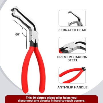 Okumoe 4Pcs Disconnect Pliers for Easy Vehicle Maintenance