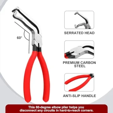 Okumoe 4Pcs Disconnect Pliers for Easy Vehicle Maintenance