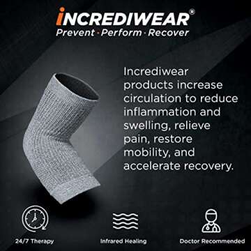 Incrediwear Elbow Sleeve – Elbow Brace for Elbow Support, Joint Pain Relief, Inflammation Relief, ...