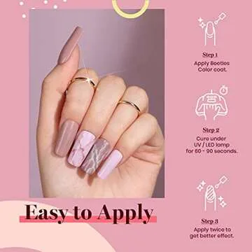 Beetles Gel Nail Polish - 6 Colors Lilac Glitter Maroon Purple Red Mauve Gel Polish Set Soak Off Uv ...