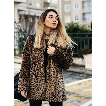Stylish Khaki Faux Fur Cardigan for Winter Fashion