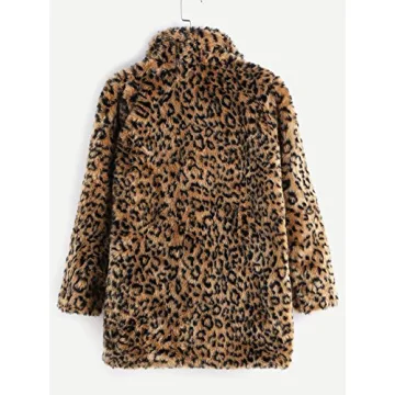 Stylish Khaki Faux Fur Cardigan for Winter Fashion