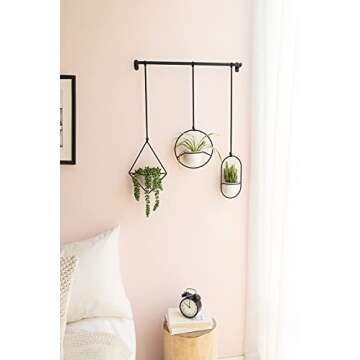 Mkono Mini Hanging Planters for Indoor Herb Garden