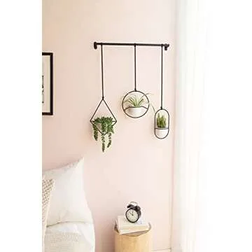 Mkono Mini Hanging Planters for Indoor Herb Garden