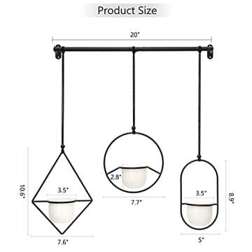 Mkono Mini Hanging Planters for Indoor Herb Garden