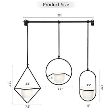 Mkono Mini Hanging Planters for Indoor Herb Garden