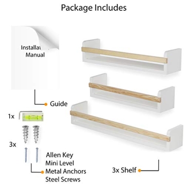 Wallniture Utah Wall Shelves for Kids Room Organization