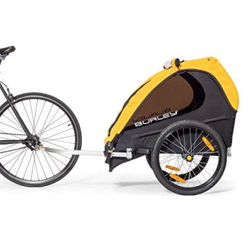 BURLEY Bee 2-Seat Kids Bike Trailer Lightweight Durable Yellow
