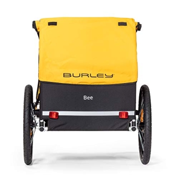 BURLEY Bee 2-Seat Kids Bike Trailer Lightweight Durable Yellow